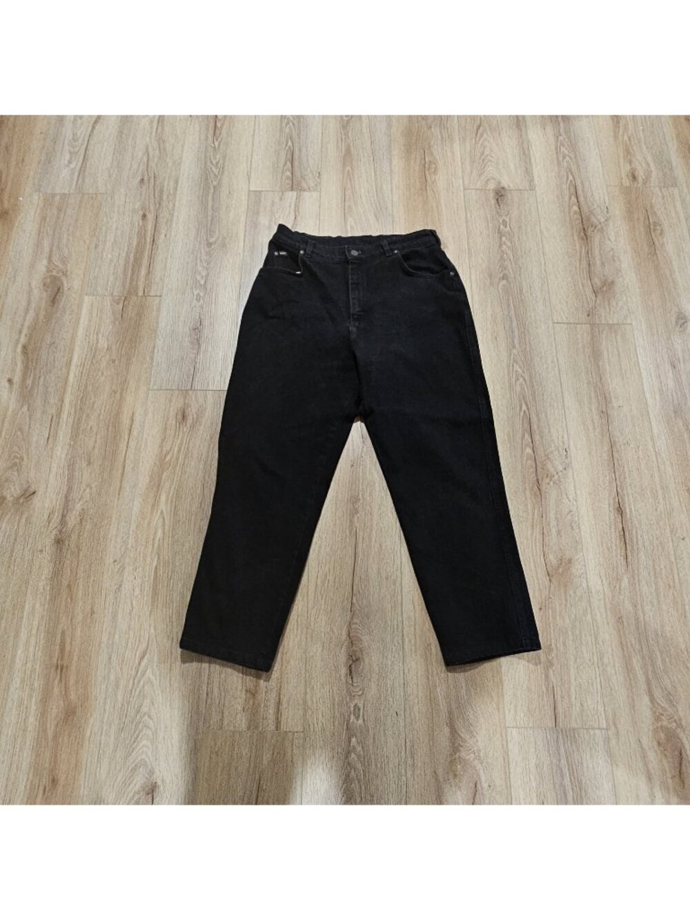Lee Relaxed Fit Tapered Leg Black Jeans Women’s Size 14 S  90"s